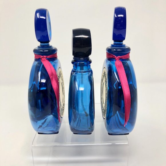 Byzance Rochas Glass EMPTY Perfume Bottles x3 - Picture 3 of 7